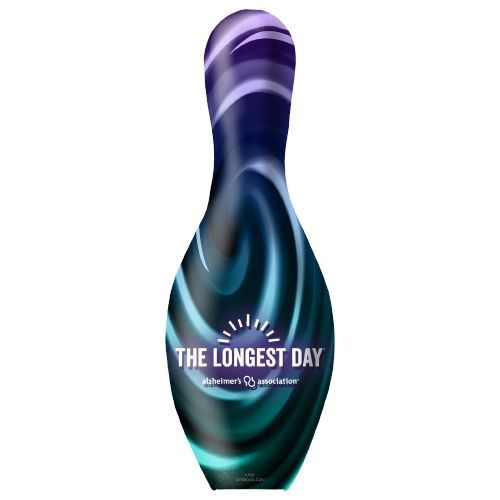 OnTheBall Alzheimer's Association The Longest Day bowling pin