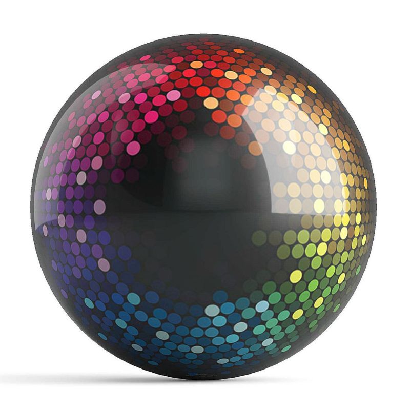 OnTheBall Custom Color Wheel Sparkle Bowling Ball