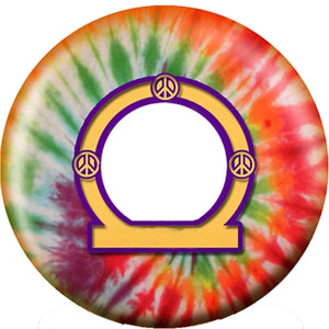 OnTheBall Peace Love Rock n Roll Custom Bowling Ball Side 2