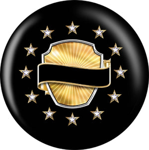 OnTheBall Bowling Awards Black Custom Bowling Ball Side 2