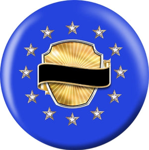 OnTheBall Bowling Awards Blue Custom Bowling Ball Side 2