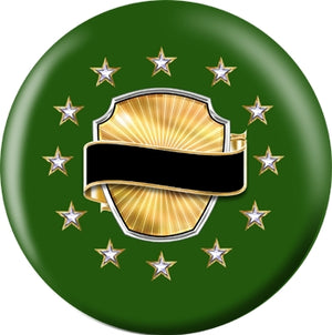 OnTheBall Bowling Awards Green Custom Bowling Ball Side 2