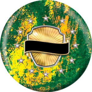 OnTheBall Bowling Awards Green Marble Custom Bowling Ball Side 2