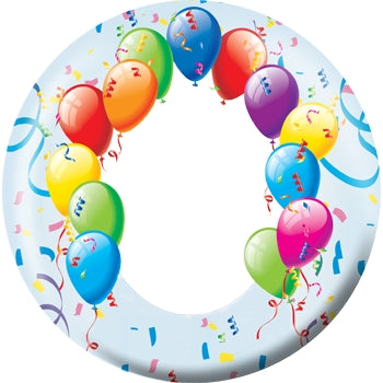 OnTheBall Blue Balloon Custom Birthday Bowling Ball