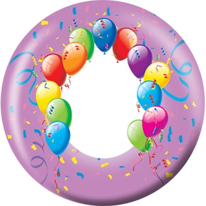 OnTheBall Purple Balloon Custom Birthday Bowling Ball