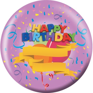 OnTheBall Purple Balloon Custom Birthday Bowling Ball Side 2