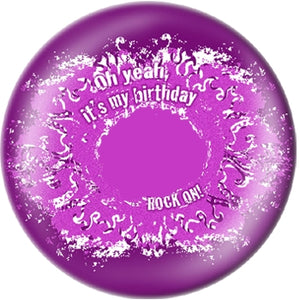OTB You Rock Girl Custom Birthday Bowling Ball Back