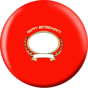 OnTheBall Retirement Red Custom Bowling Ball