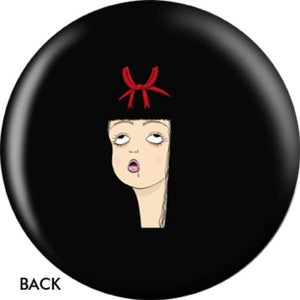 OTB Designer Angel Szafranko Drooling Girl Bowling Ball Back