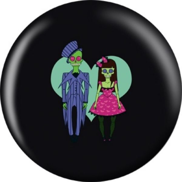 OnTheBall Skull Couple Bowling Ball