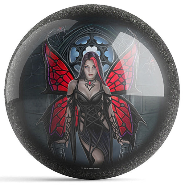 OnTheBall Anne Stokes Aracnafaria Bowling Ball Front