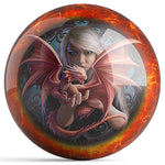 OnTheBall Anne Stokes Dragonkin / Dragons Lair Bowling Ball Front