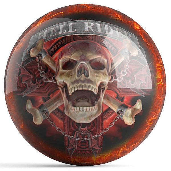 OnTheBall Anne Stokes Hell Rider Bowling Ball Front