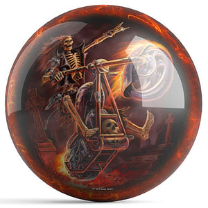 OnTheBall Anne Stokes Hell Rider Bowling Ball Back