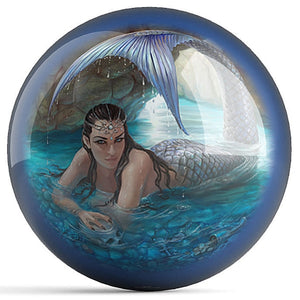 OnTheBall Anne Stokes Mermaid / Hidden Depths Bowling Ball Front