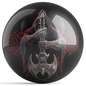 OnTheBall Anne Stokes Rock God Bowling Ball Front