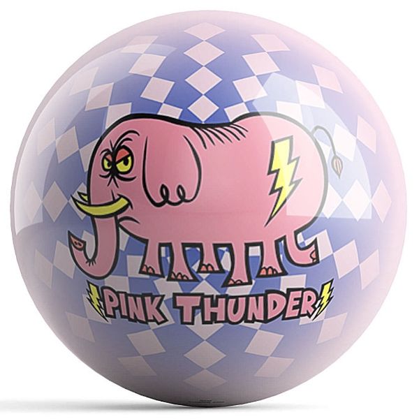 OnTheBall Dave Savage Pink Thunder Bowling Ball Front