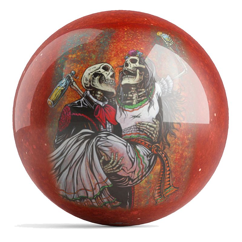 David Lozeau Day Of The Dead Celebration Bowling Ball Front
