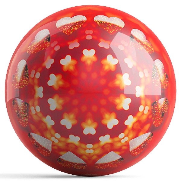 OnTheBall Houk Heart Bowling Ball Front