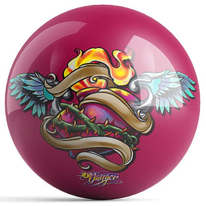 OnTheBall J. Danger Sacred Heart Bowling Ball Back