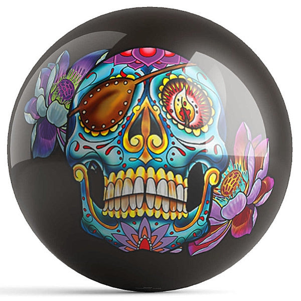 OnTheBall J. Danger Skully Roger Bowling Ball Front
