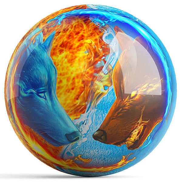 OnTheBall Kelleigh Williams Fire & Ice Bowling Ball Front