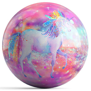 OnTheBall Kelleigh Williams Unicorn Bowling Ball Front