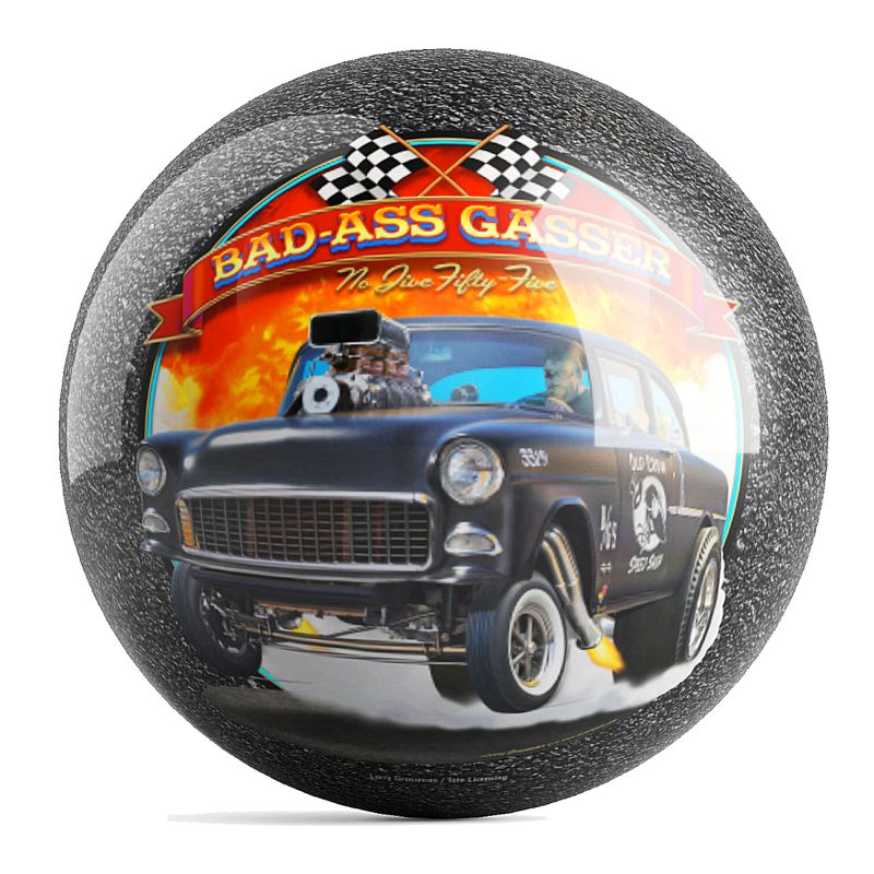 Larry Grossman Hot Rods Bowling Ball Back