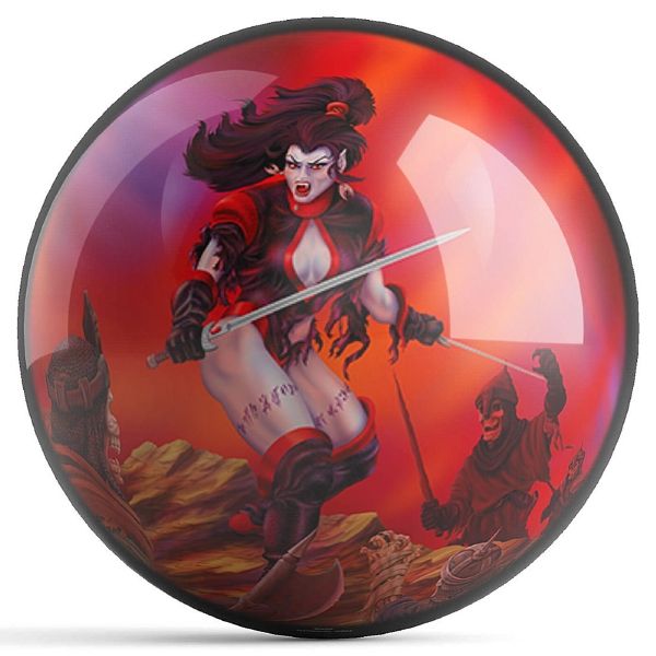 OnTheBall Michael Graham Scarlet Fury Bowling Ball Front