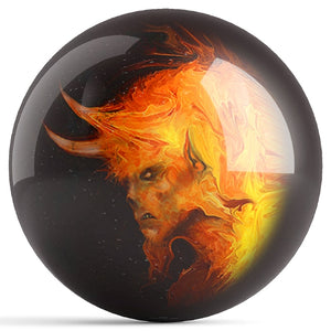 OnTheBall Pyropainter Michael Stewart Krampus Bowling Ball Front