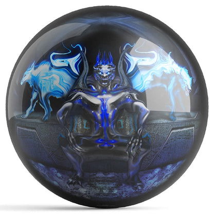 OnTheBall Pyropainter Michael Stewart Krown Bowling Ball Front
