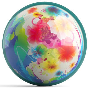 OnTheBall Nikoleta Antova Flower Fantasy Bowling Ball Front