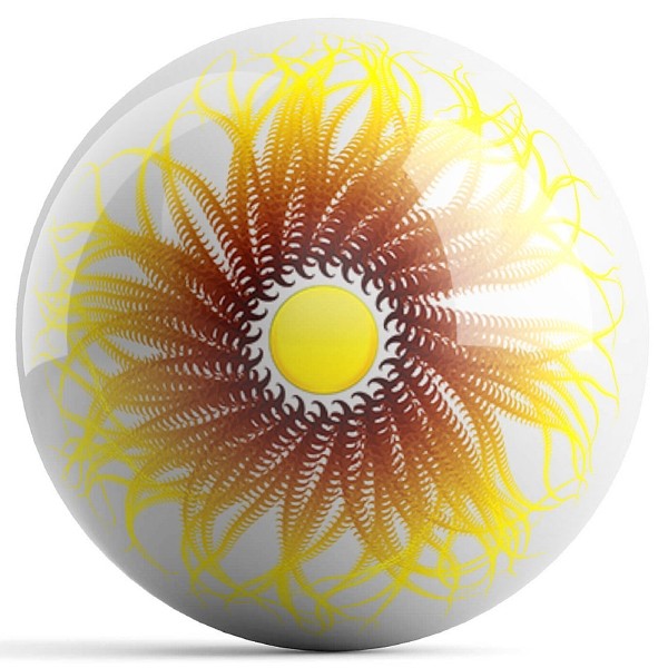 OnTheBall Stan Ragets Sunflower Bowling Ball Front