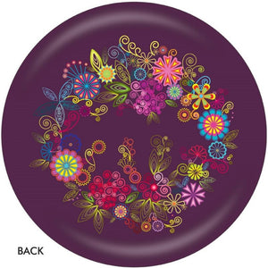 OnTheBall Valentina Georgieva Abstract Flowers Bowling Ball Side 2