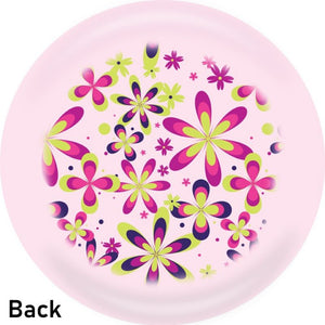 OnTheBall Valentina Georgieva Colorful Flowers Bowling Ball Side 2