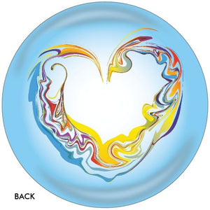 OnTheBall Valentina Georgieva Colorful Heart Bowling Ball