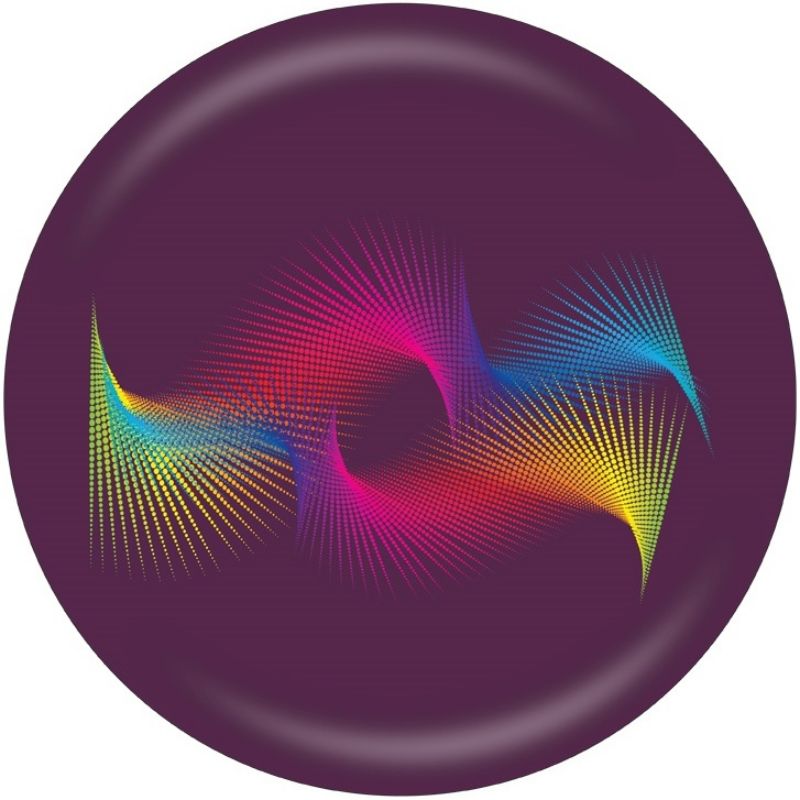 OnTheBall Valentina Georgieva Colorful Lines Bowling Ball