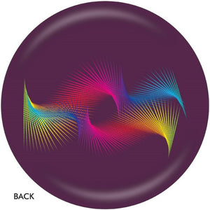 OnTheBall Valentina Georgieva Colorful Lines Bowling Ball Side 2