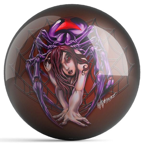 OnTheBall William Webb II Black Widow Bowling Ball Front