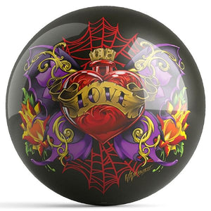 OnTheBall William Webb II Love Potion Butterfly Bowling Ball Front