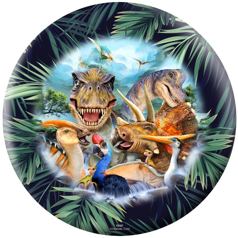 OnTheBall Animal Selfies Dinosaurs Bowling Ball