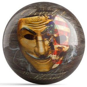 OnTheBall Get Down Art Divided We Stand Bowling Ball Back
