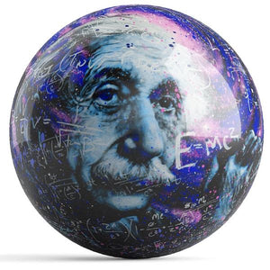 OnTheBall Get Down Art Stephen Fishwick Einstein Theory Bowling Ball Front