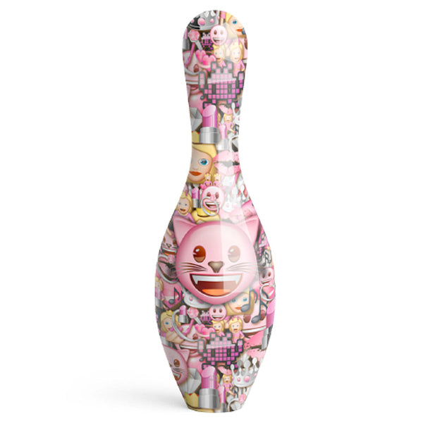 OnTheBall Emoji Cats Rule bowling pin
