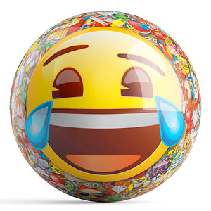 OnTheBall Emoji Laugh Cry Bowling Ball Front