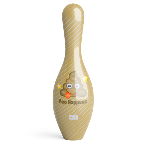 OnTheBall Emoji Poo Happens bowling pin
