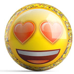 OnTheBall Emoji Who Loves Ya Bowling Ball Front