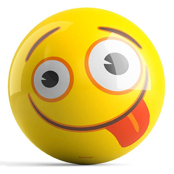 OnTheBall Emoji Yellow Faces Bowling Ball Back