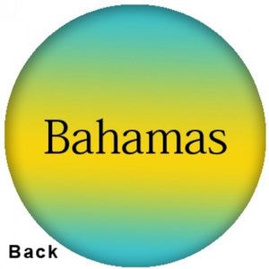 OnTheBall Bahamas Flag Bowling Ball Side 2