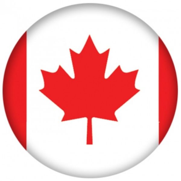 OnTheBall Canadian Flag Bowling Ball